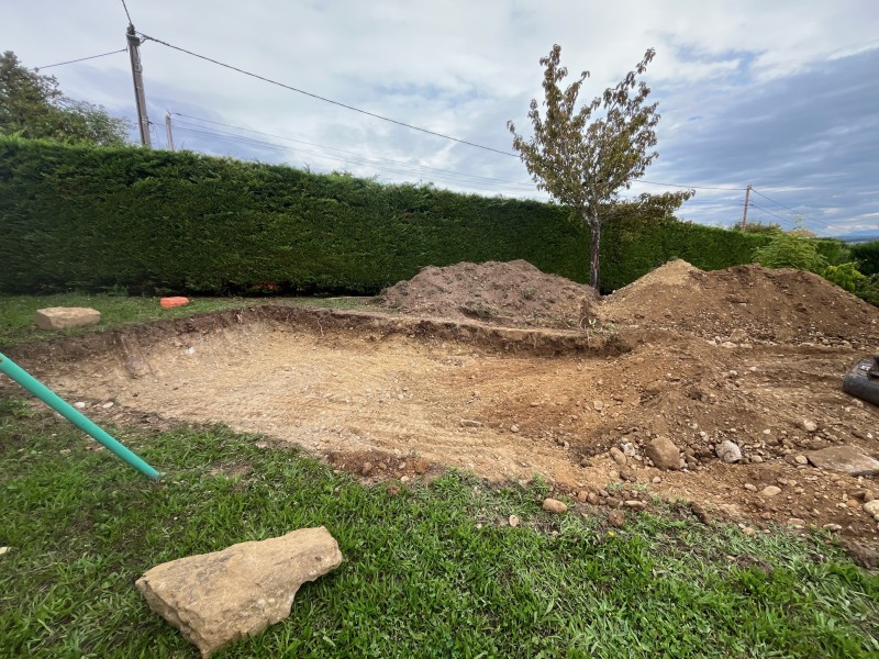 création d'un terrain de pétanque à st jean de Bournay
