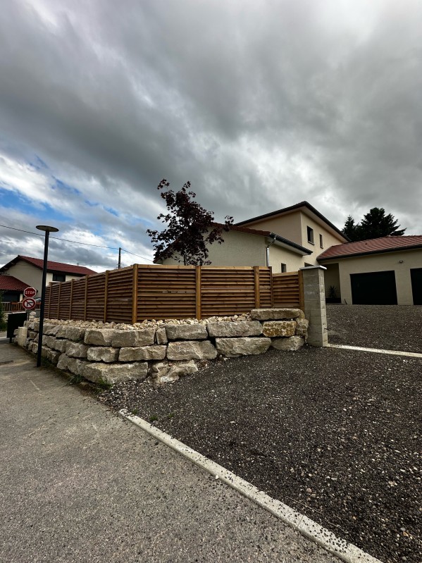 création d'un mur de soutènement nord Isère